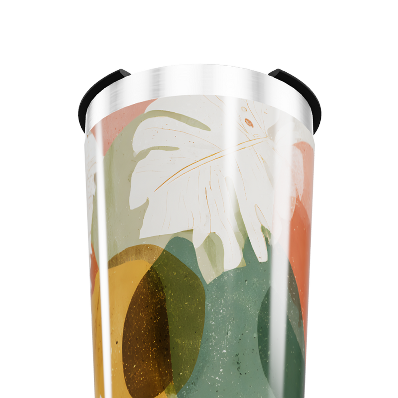 Copo Térmico - Folhas Tropicais Aço Inox