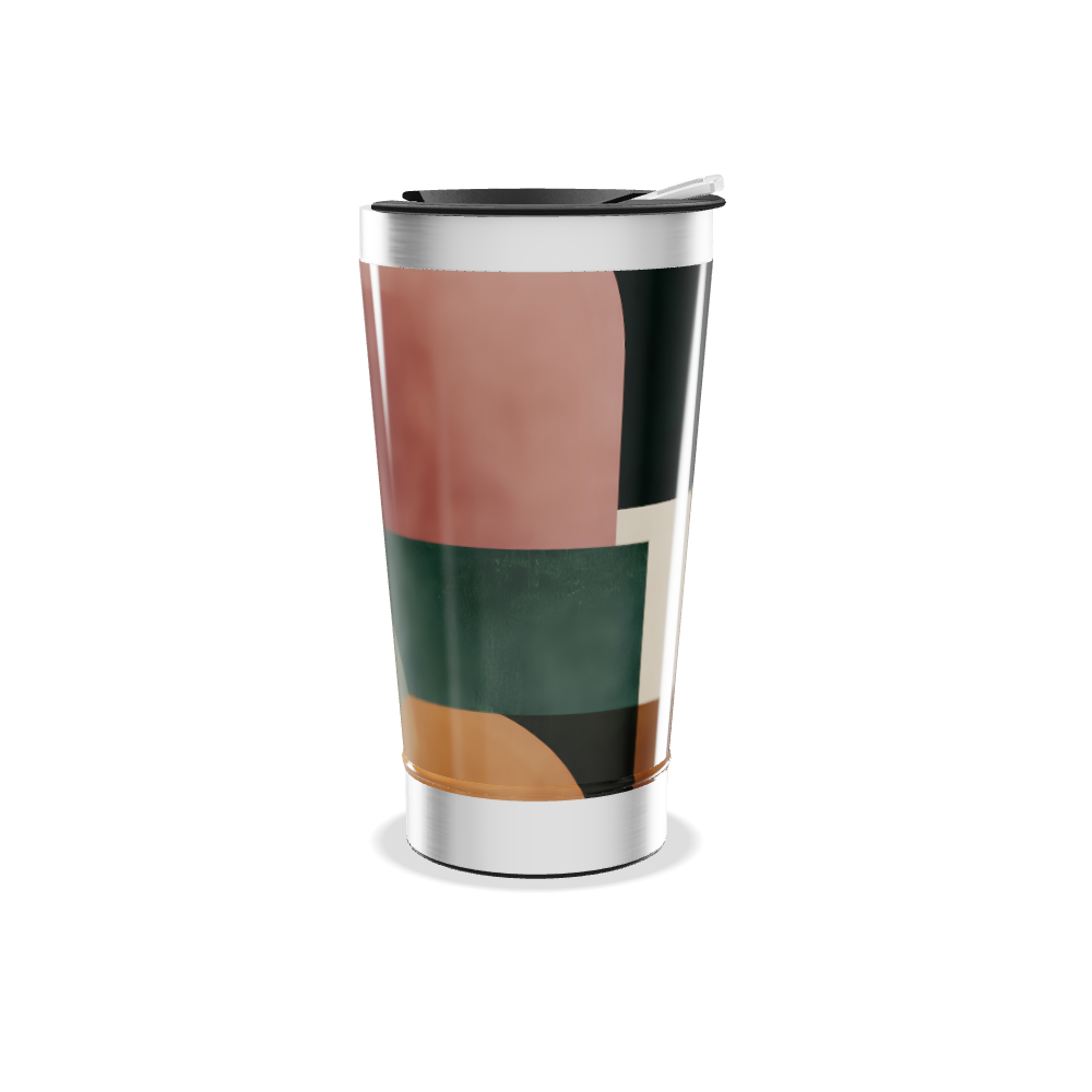 Copo Térmico - Estampa Geométrica Colorida