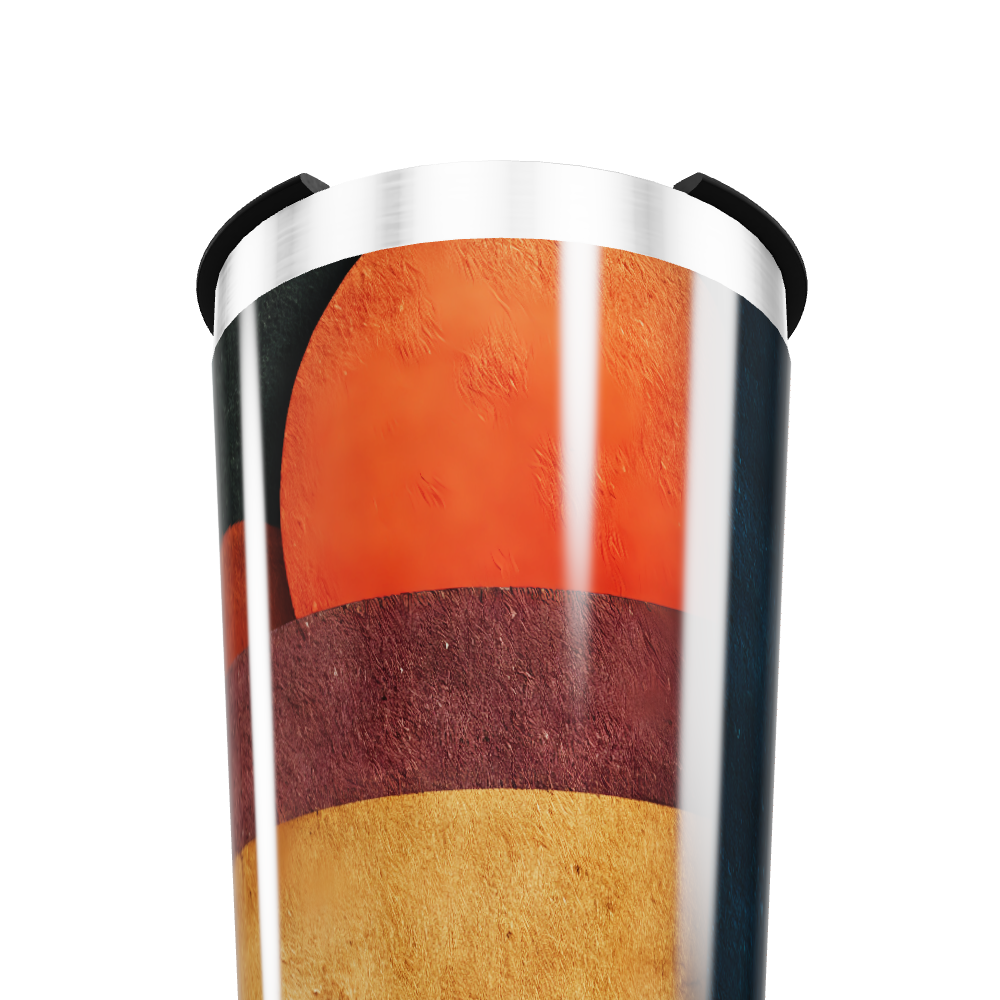 Copo Térmico - Estampa Listrada Colorida