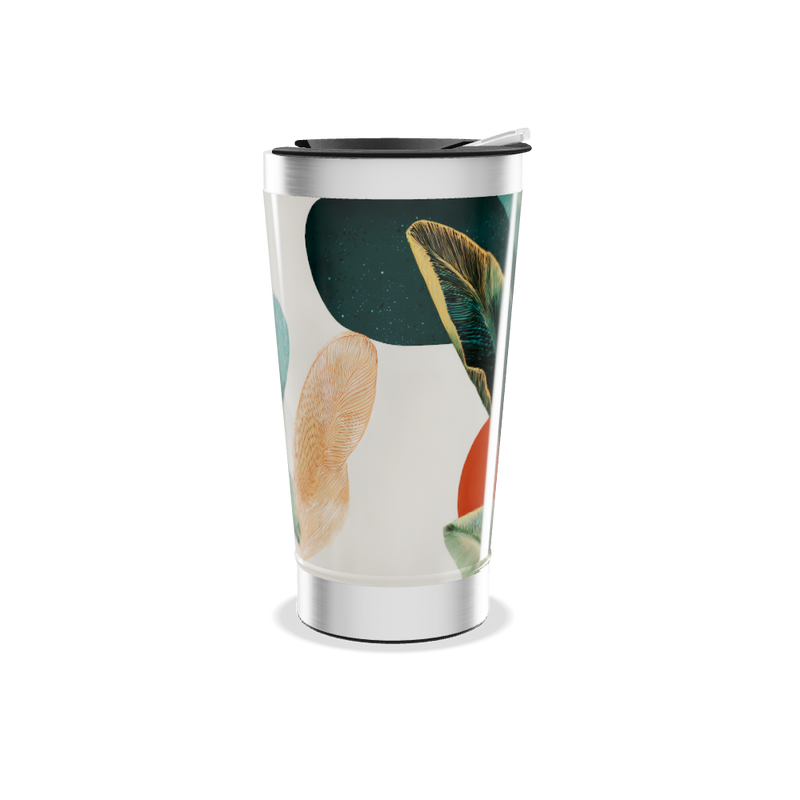 Copo Térmico - Folhas Tropicais Aço Inox