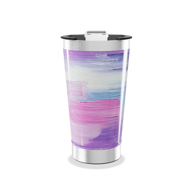 Copo Térmico - Pintura Aquarela Colorida