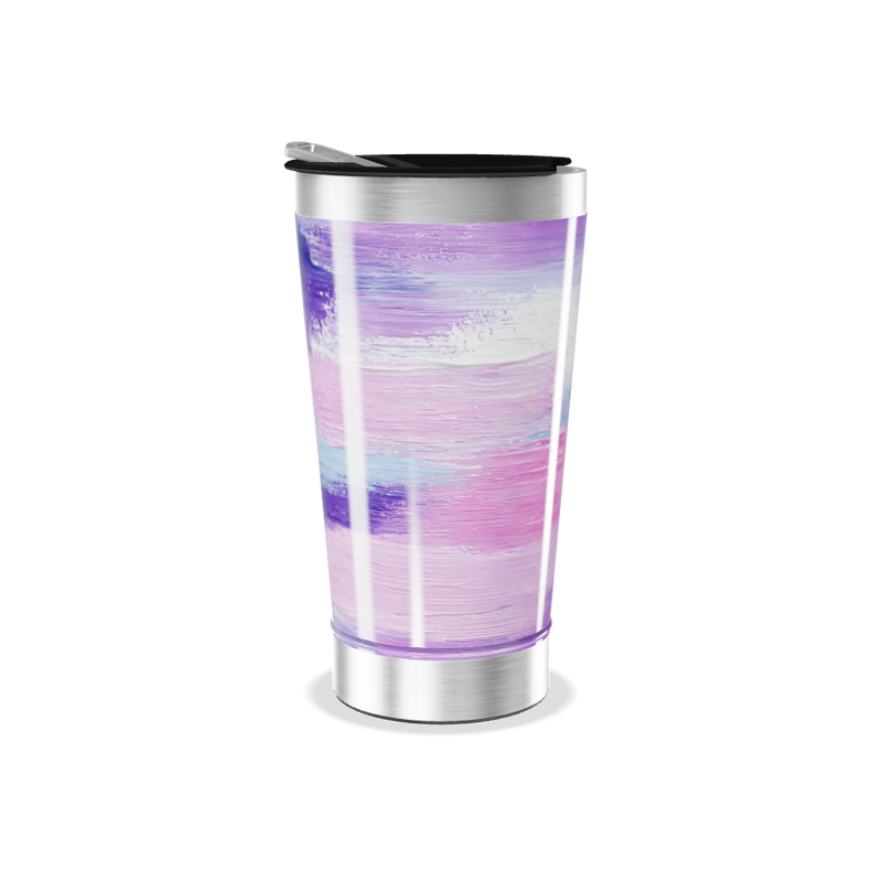 Copo Térmico - Pintura Aquarela Colorida