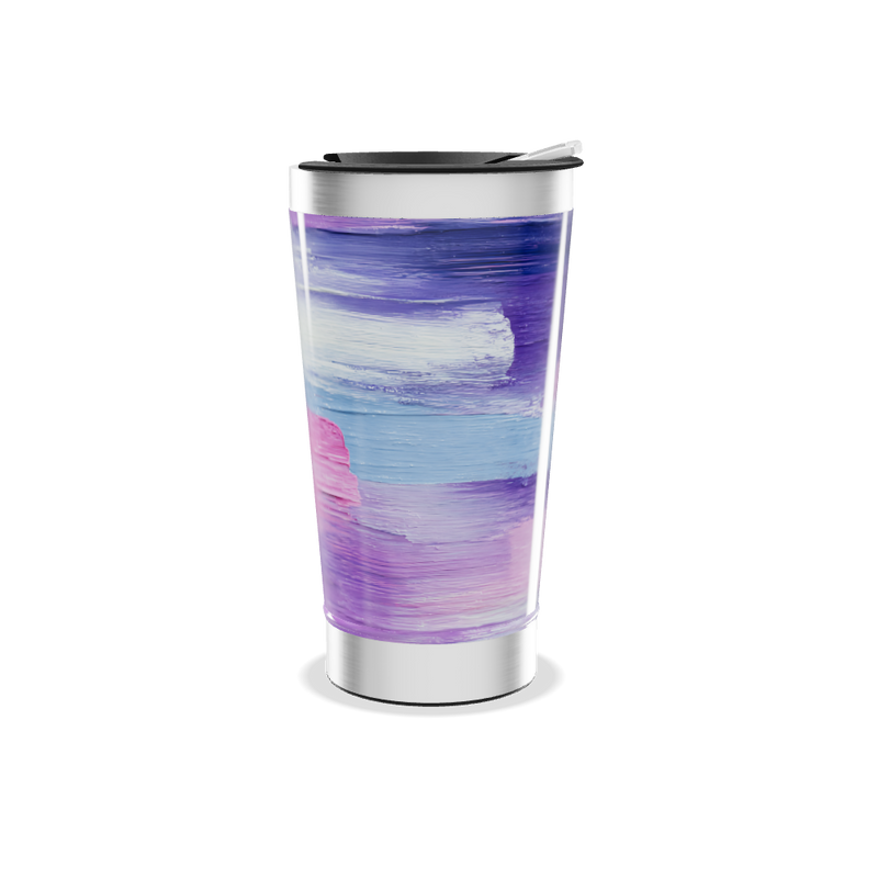 Copo Térmico - Pintura Aquarela Colorida