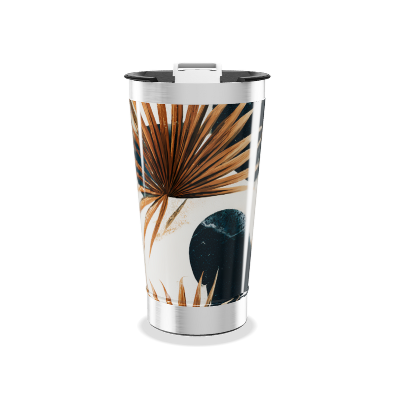Copo Térmico - Estampa Folhas Tropicais