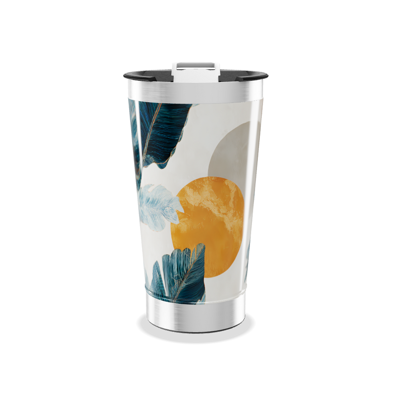 Copo Térmico - Folhas e Sol