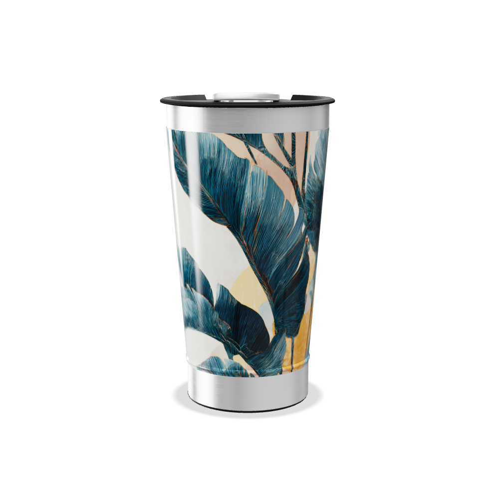 Copo Térmico - Folhas e Sol