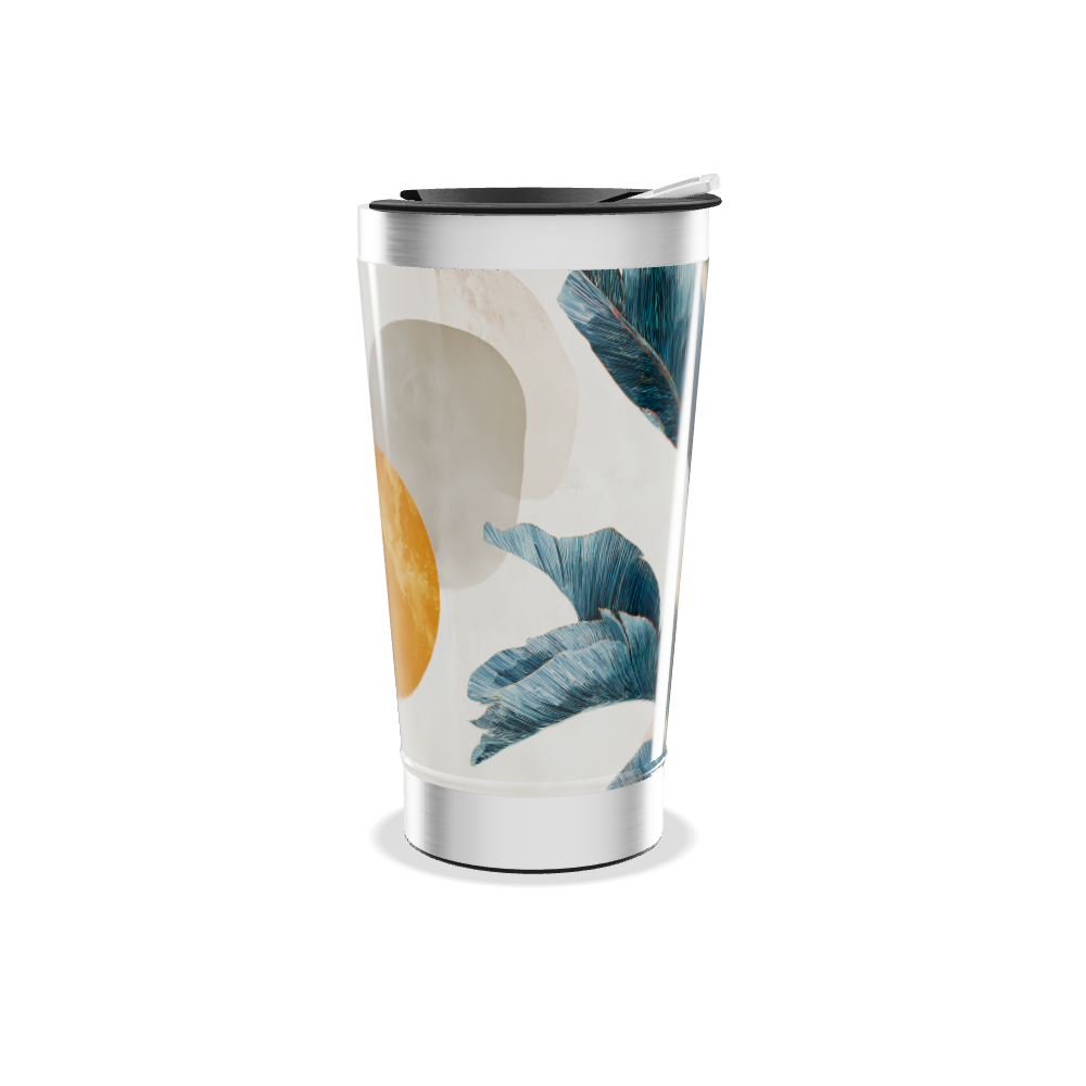 Copo Térmico - Folhas e Sol