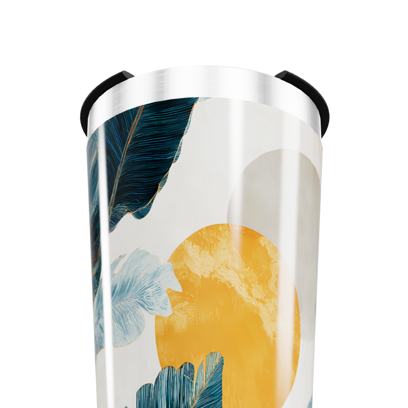 Copo Térmico - Folhas e Sol