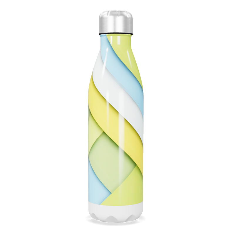 Garrafa Inox Estampada - Cores Pastel