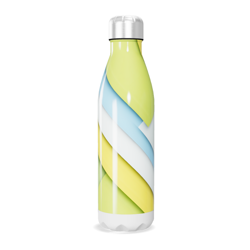 Garrafa Inox Estampada - Cores Pastel