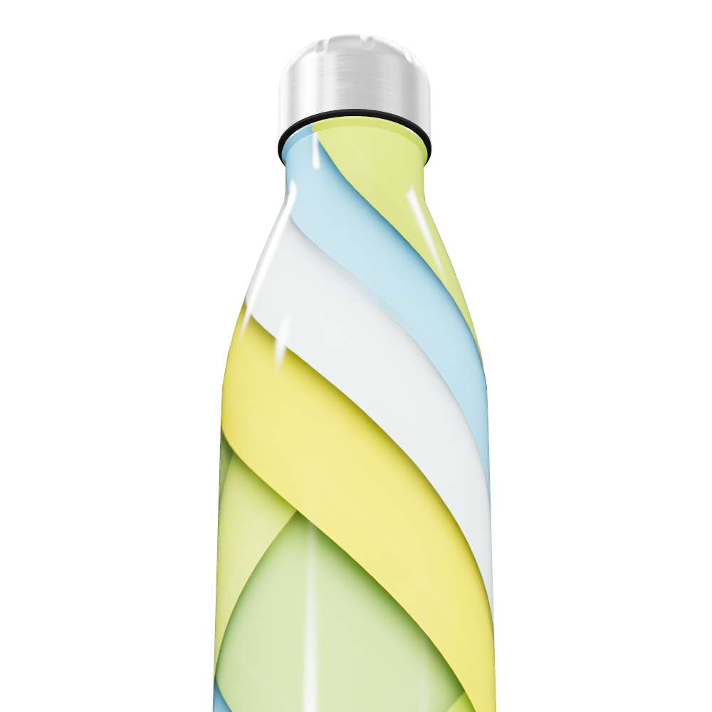 Garrafa Inox Estampada - Cores Pastel