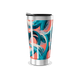 Copo Térmico - Azul e Coral Abstrato