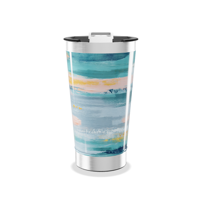 Copo Térmico - Estampa Aqua Pastel