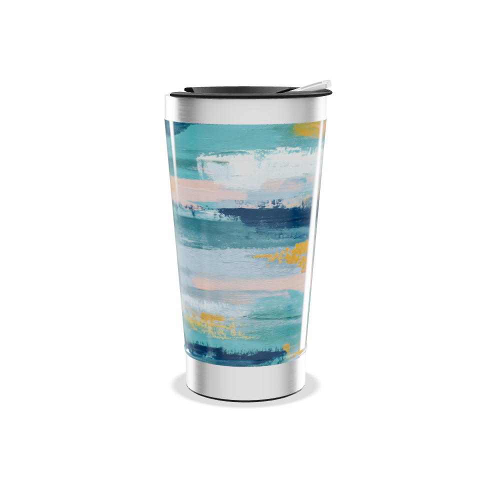 Copo Térmico - Estampa Aqua Pastel