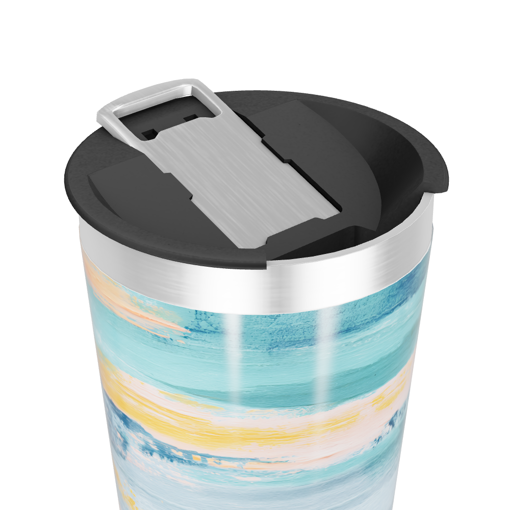 Copo Térmico - Estampa Aqua Pastel