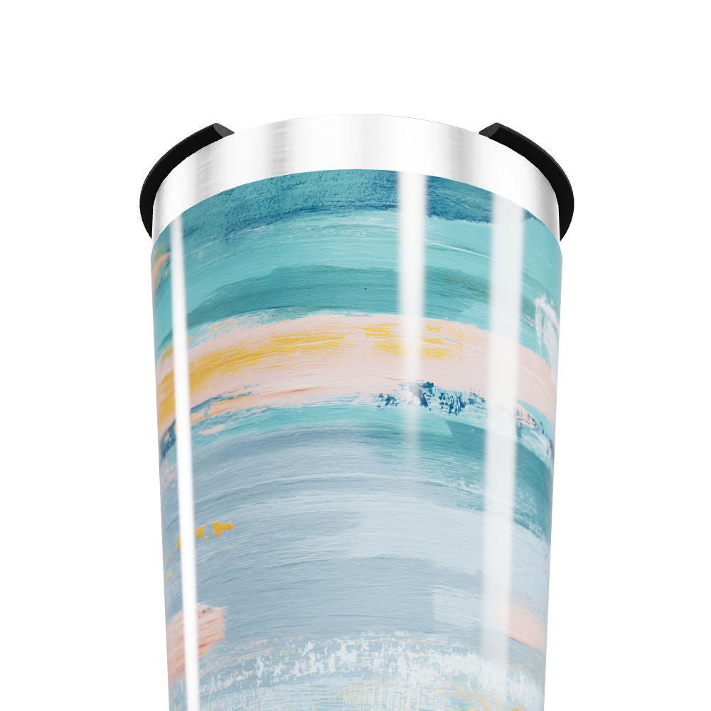 Copo Térmico - Estampa Aqua Pastel