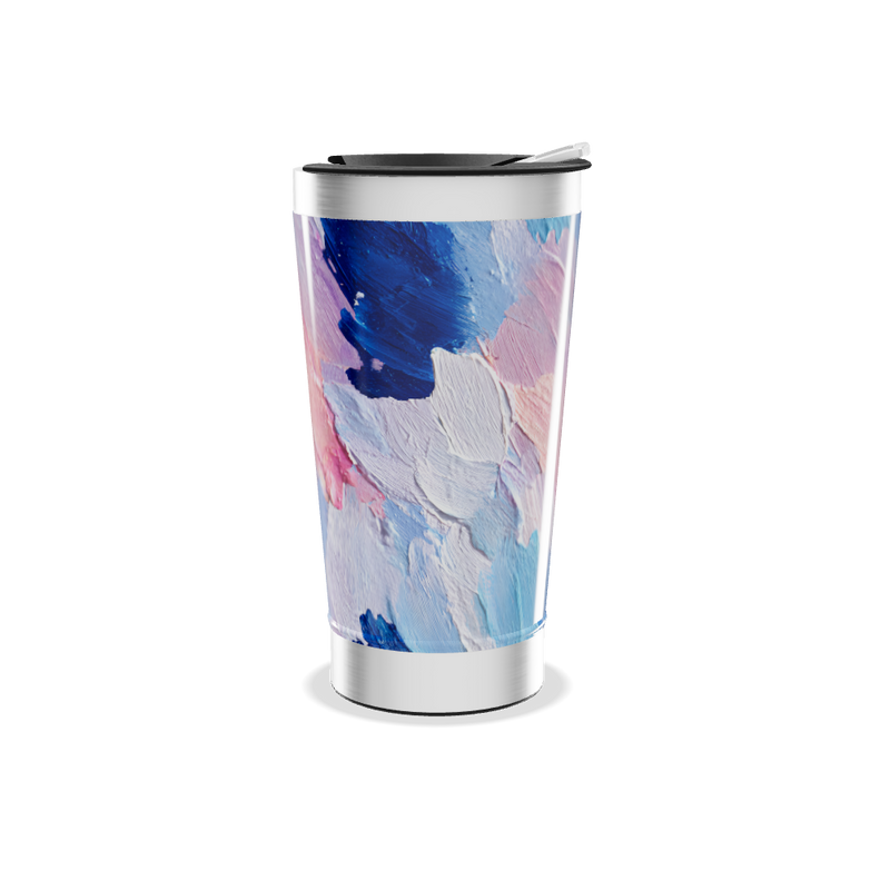 Copo Térmico - Pintura Abstrata Colorida