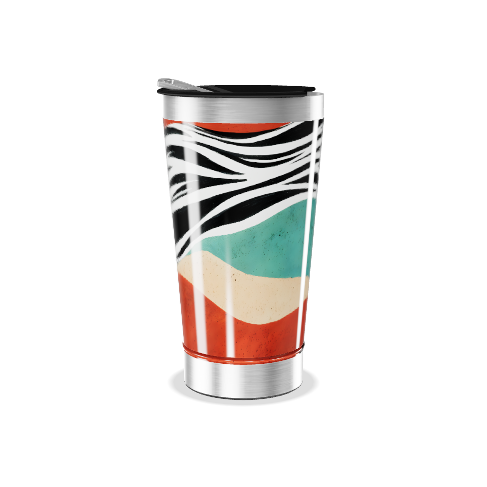 Copo Térmico - Estampa Colorida Listras