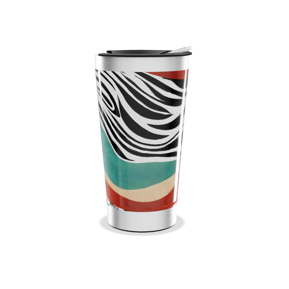 Copo Térmico - Estampa Colorida Listras