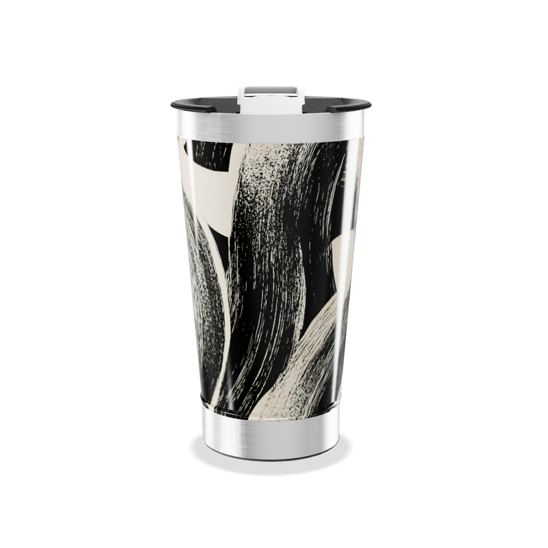 Copo Térmico - Estampa Preto e Branco