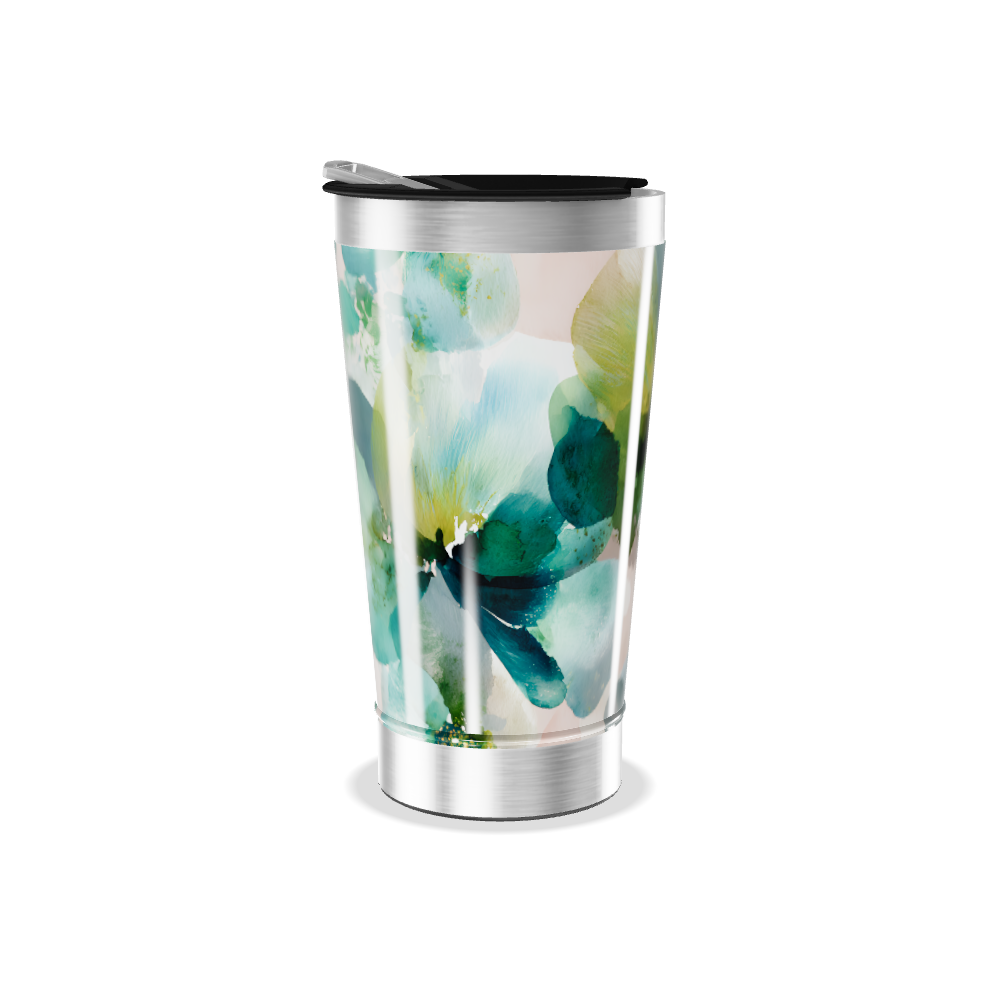 Copo Térmico - Estampa Floral Colorida