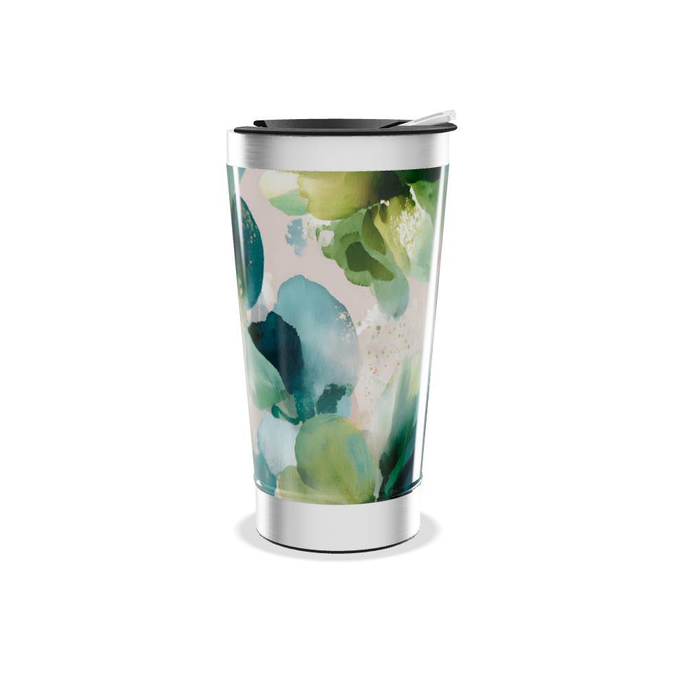 Copo Térmico - Estampa Floral Colorida