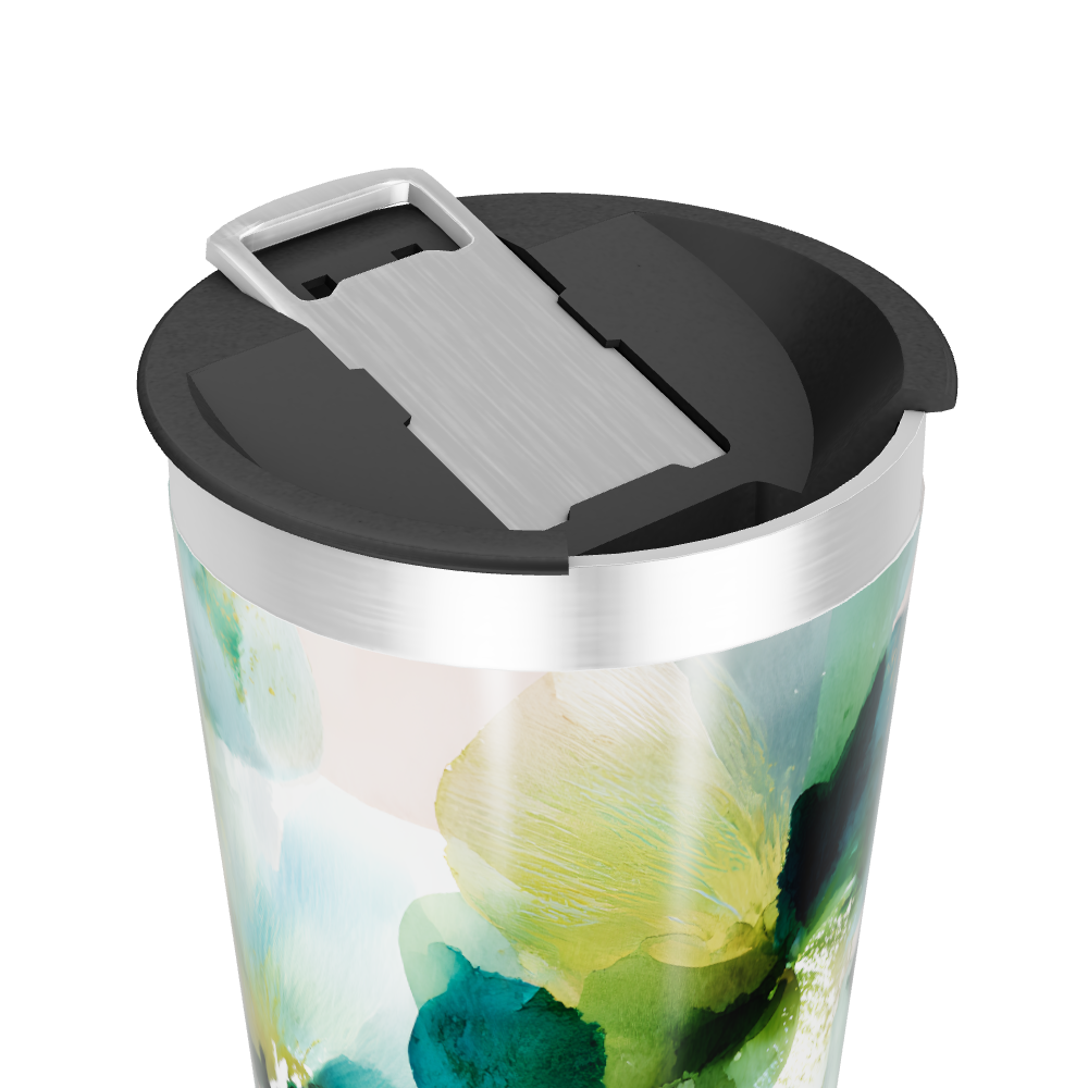 Copo Térmico - Estampa Floral Colorida