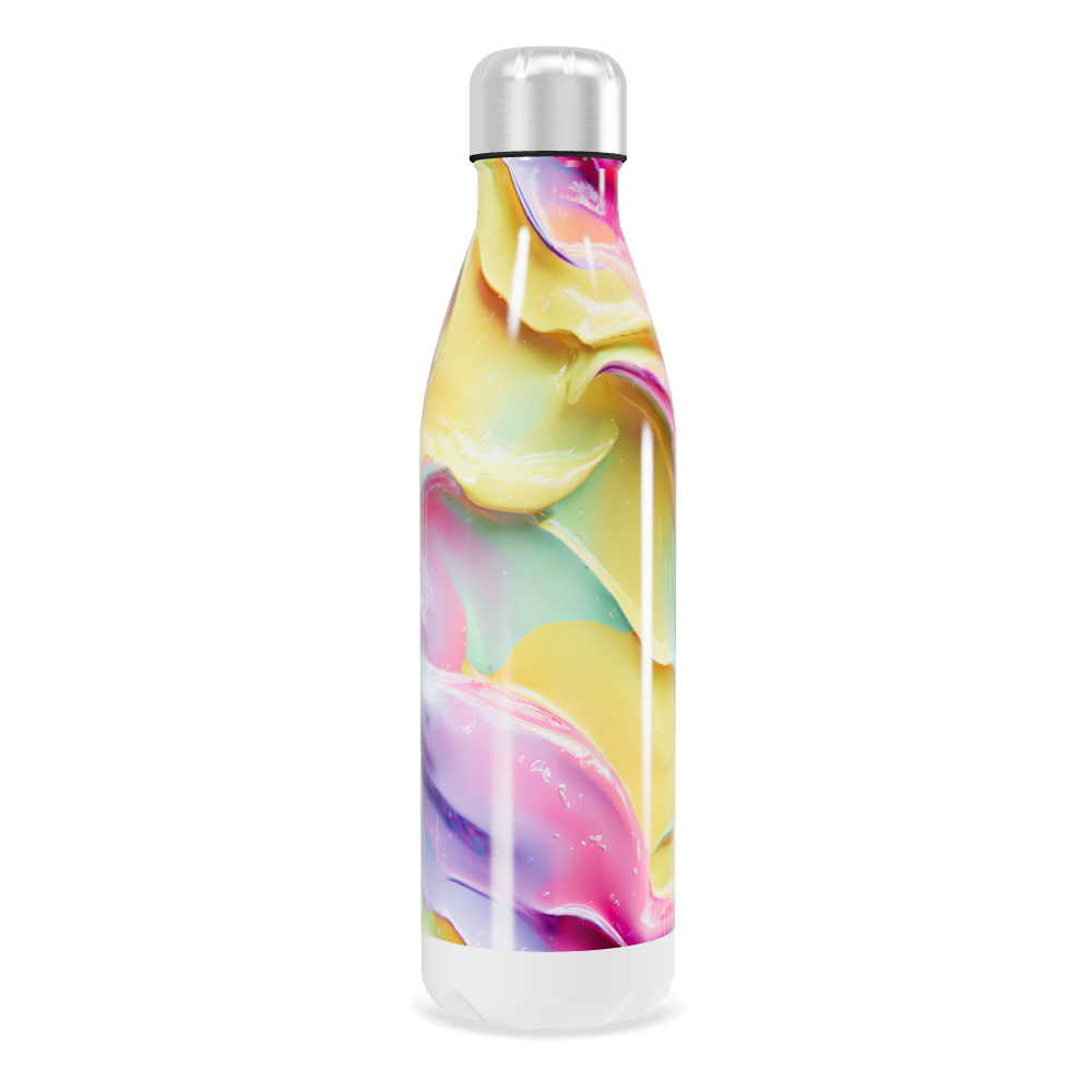 Garrafa Inox - Estampa Colorida Abstrata