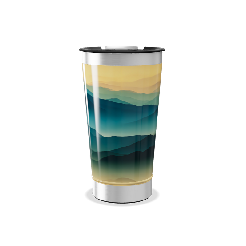 Copo Térmico - Paisagem Azul Verde
