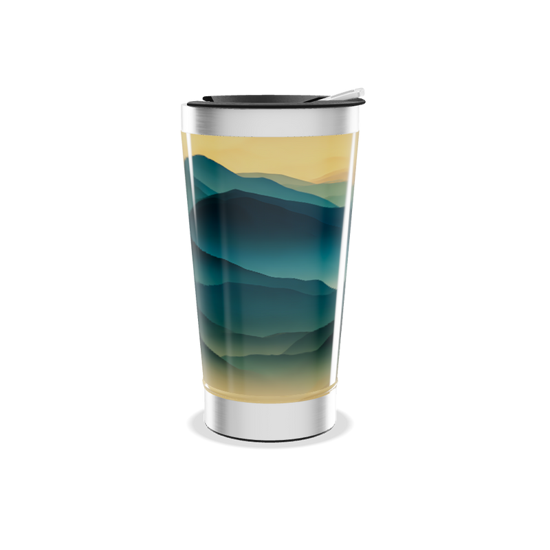 Copo Térmico - Paisagem Azul Verde