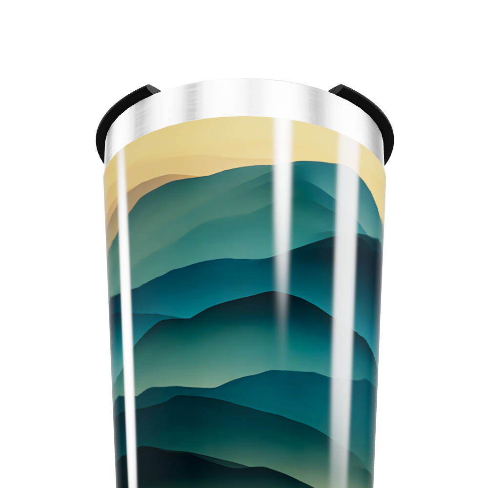 Copo Térmico - Paisagem Azul Verde