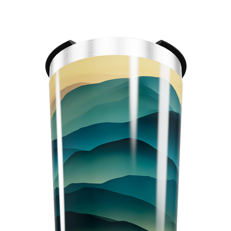 Copo Térmico - Paisagem Azul Verde