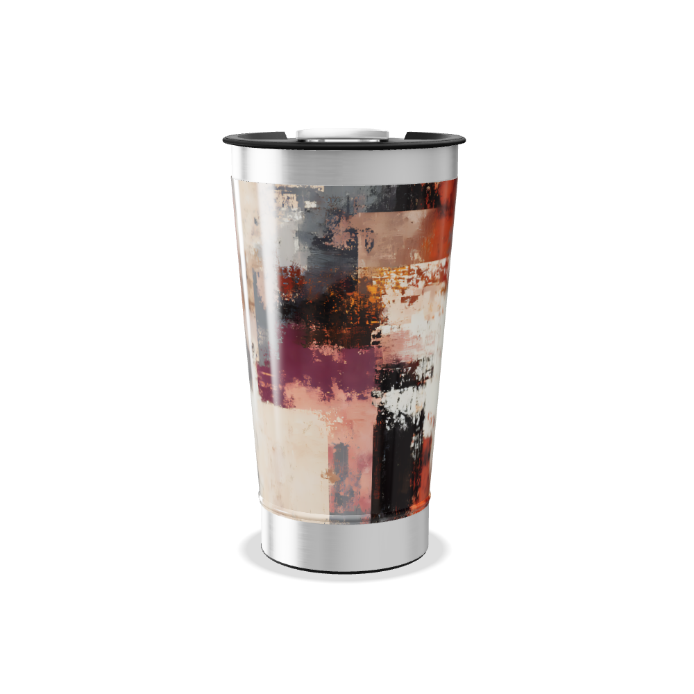 Copo Térmico - Estampa Abstrata Colorida