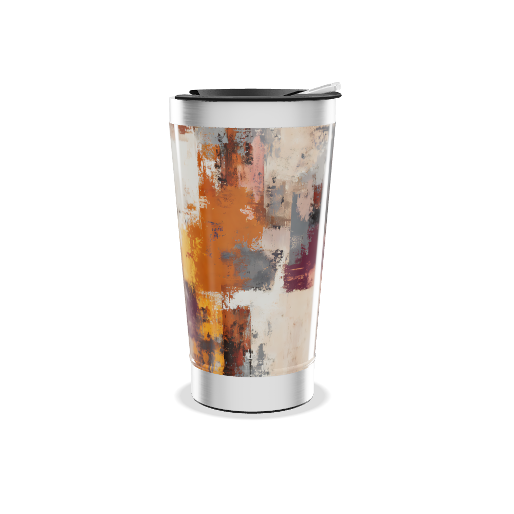 Copo Térmico - Estampa Abstrata Colorida