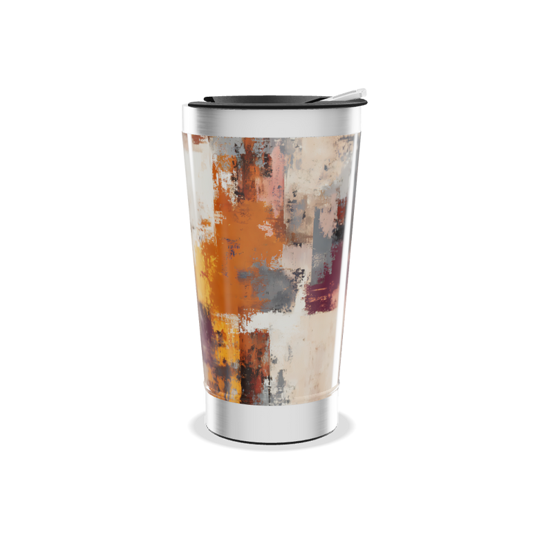 Copo Térmico - Estampa Abstrata Colorida