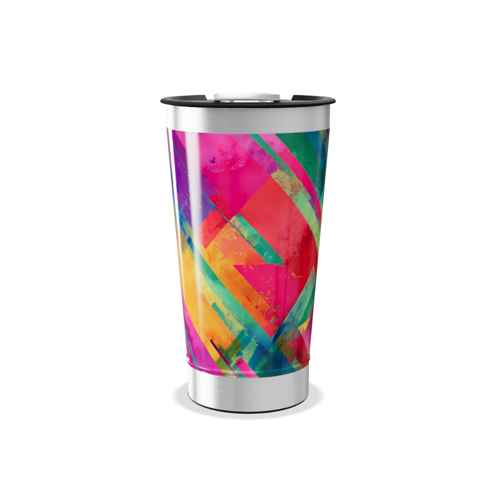 Copo Térmico - Estampa Colorida Aço Inox