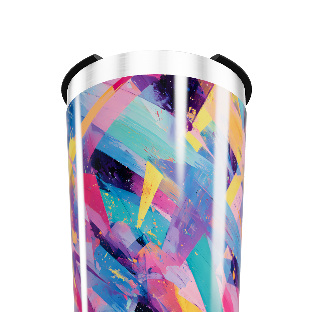 Copo Térmico - Colorido Abstrato Inox