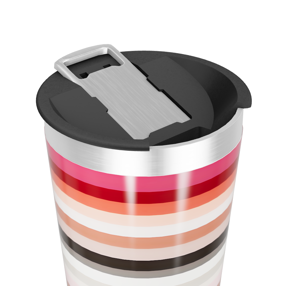 Copo Térmico - Listrado Colorido Inox