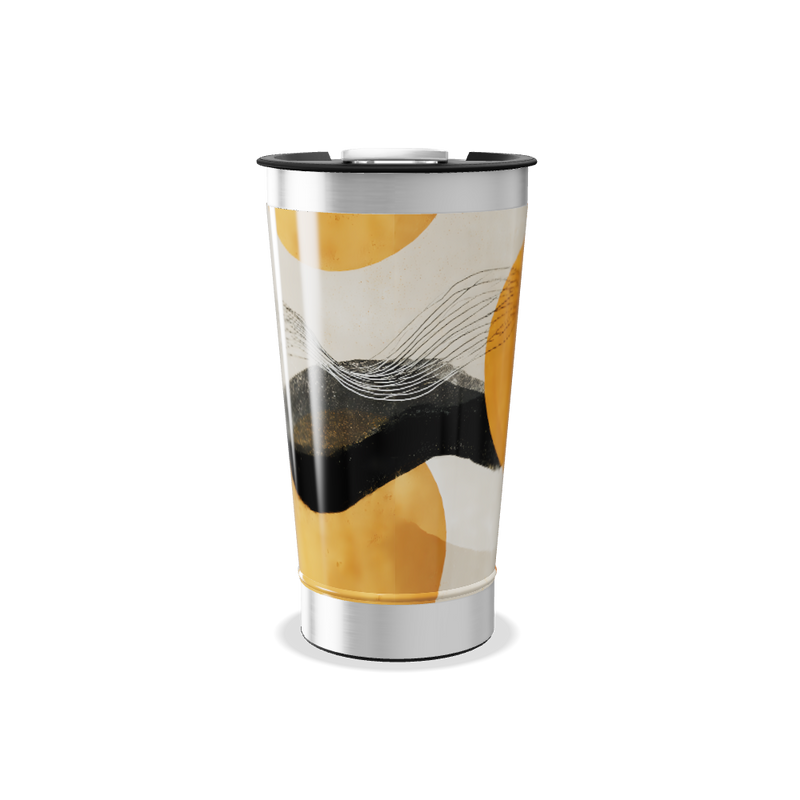 Copo Térmico - Design Abstrato Colorido