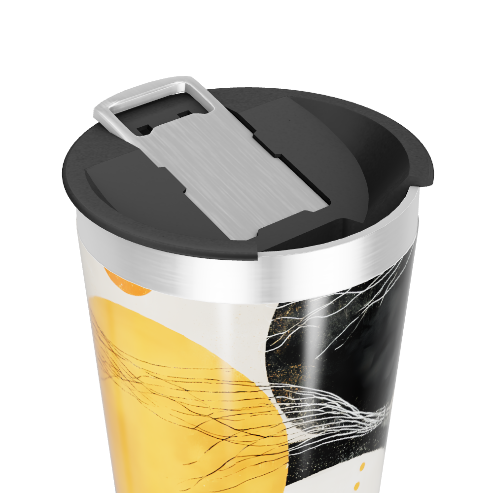 Copo Térmico - Design Abstrato Colorido