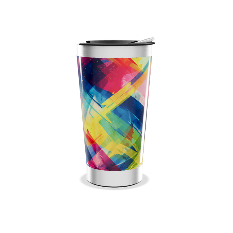 Copo Térmico - Estampa Colorida Abstrata