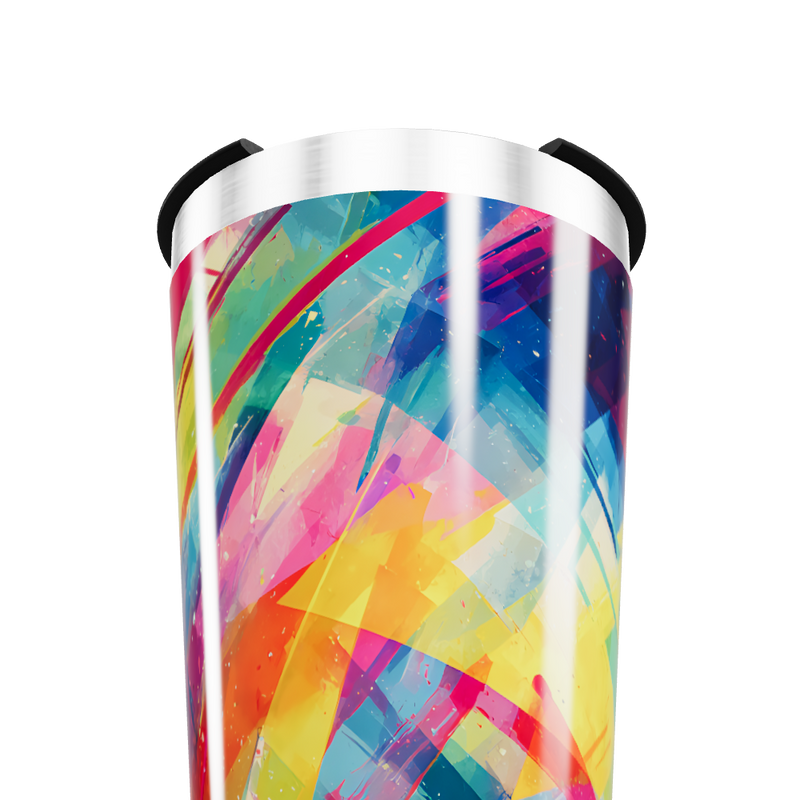 Copo Térmico - Estampa Colorida Abstrata