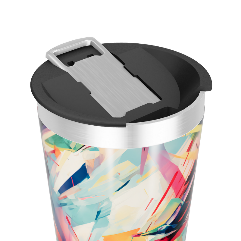 Copo Térmico - Estampa Colorida Abstrata