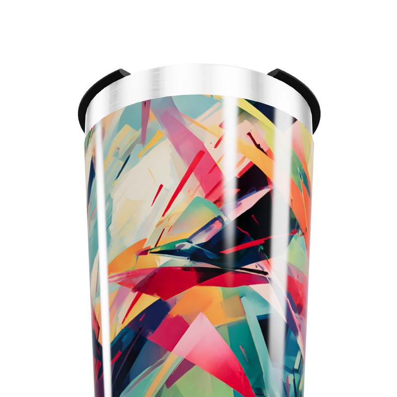 Copo Térmico - Estampa Colorida Abstrata