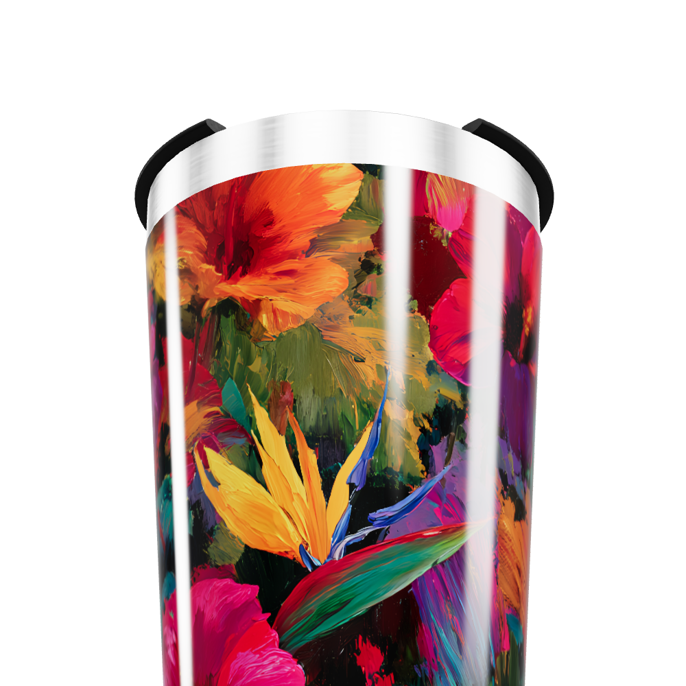 Copo Térmico - Floral Colorido Inox