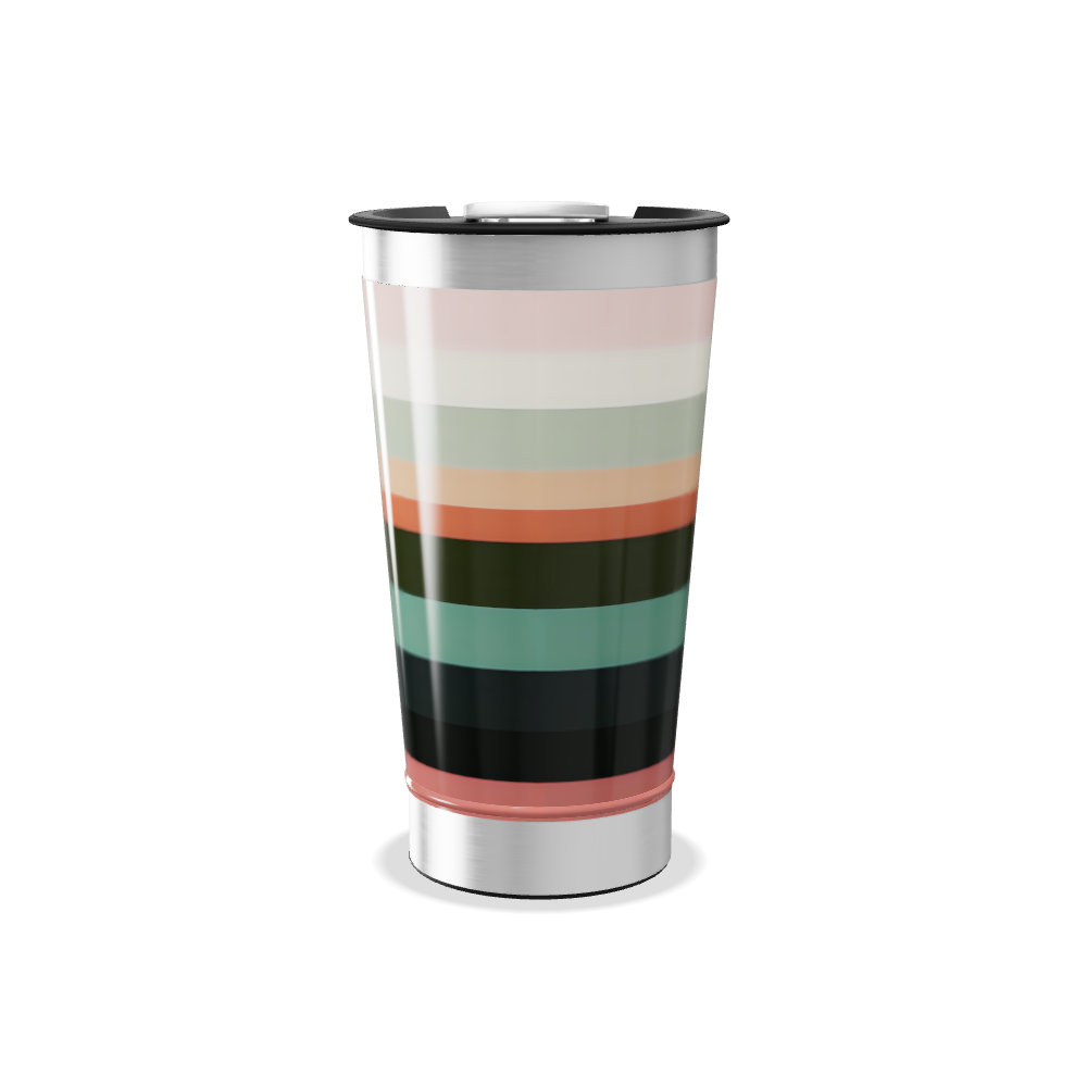 Copo Térmico - Listras Multicoloridas