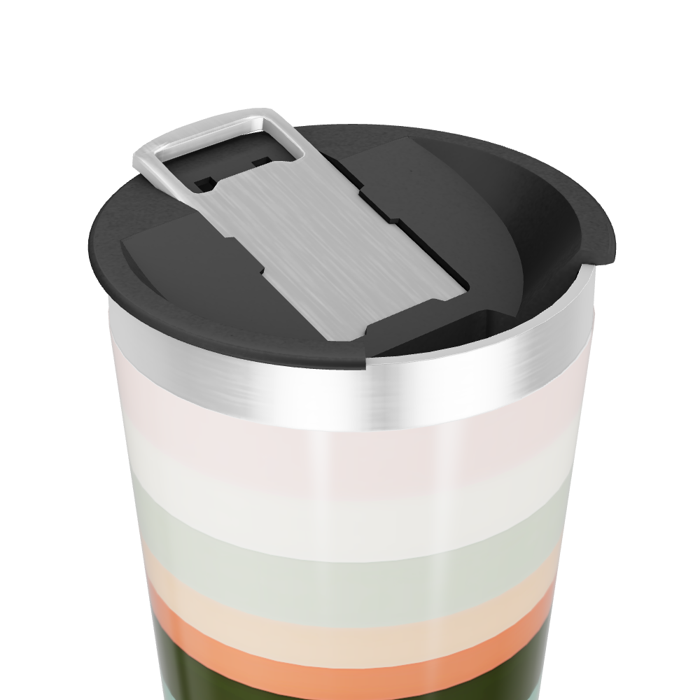 Copo Térmico - Listras Multicoloridas