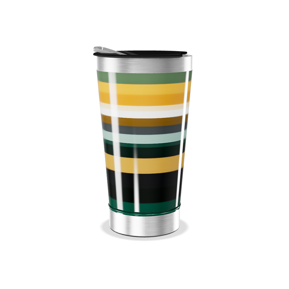 Copo Térmico - Listrado Multicolor Inox