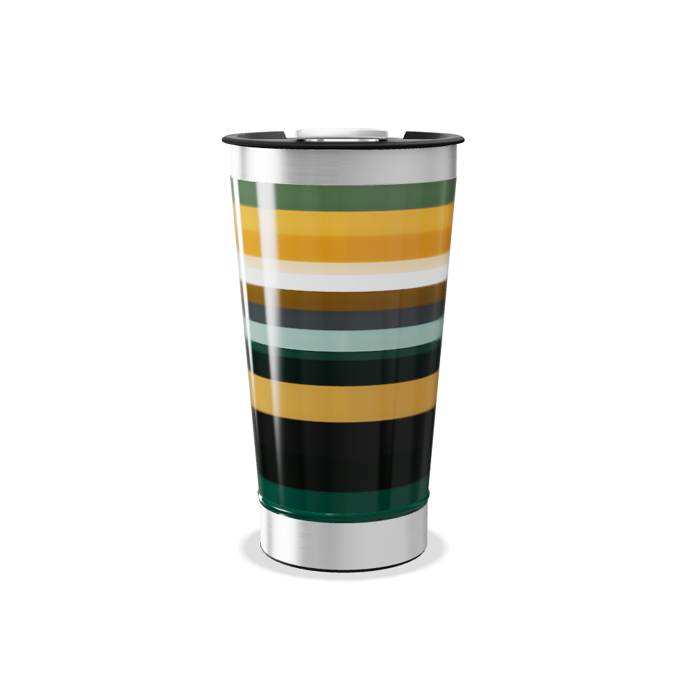 Copo Térmico - Listrado Multicolor Inox