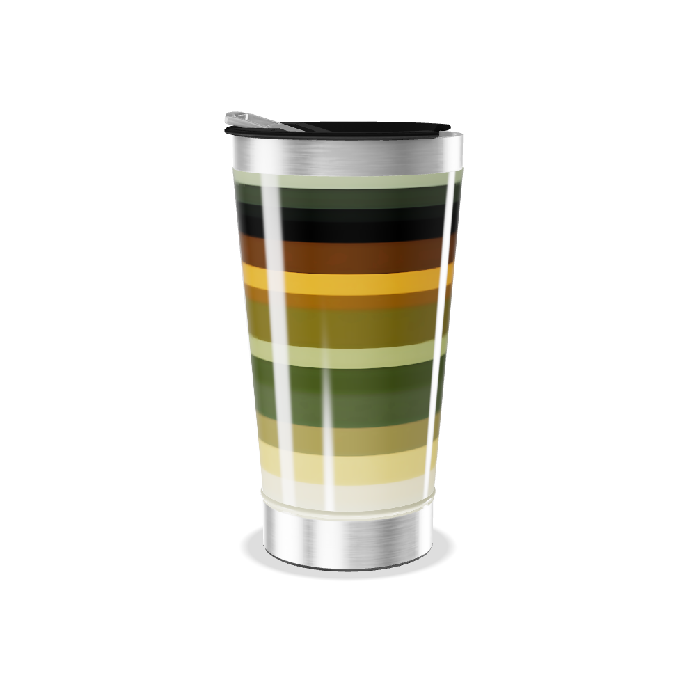 Copo Térmico - Listras Multicoloridas